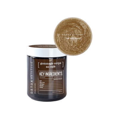 D.E.T.O.X SKINFOOD Gommage corps Café Brun Café 220ML