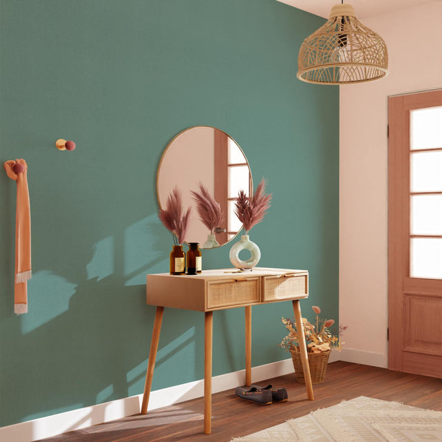 Papier peint intissé MALYA coloris vert anglais