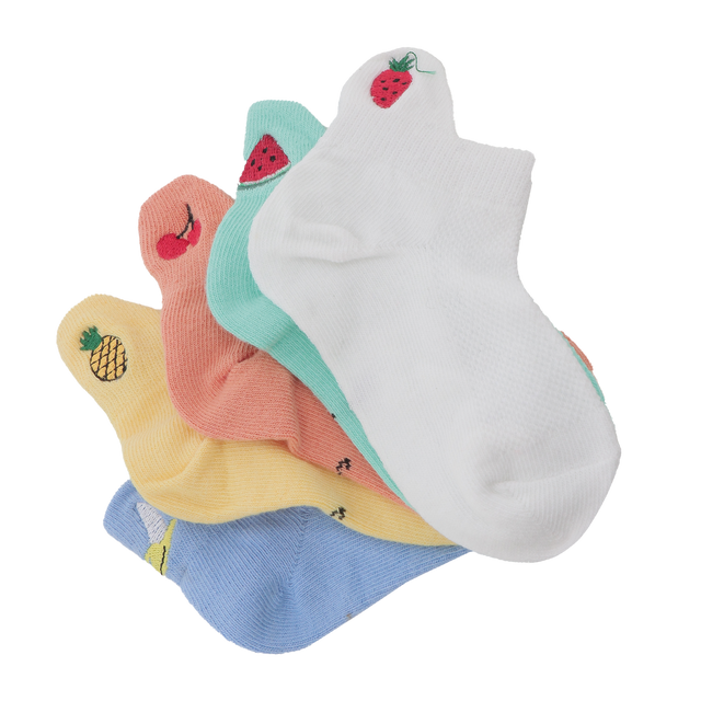 Tites Chaussettes Chaussettes COFFRET LANGUETTE FRUIT multicolore