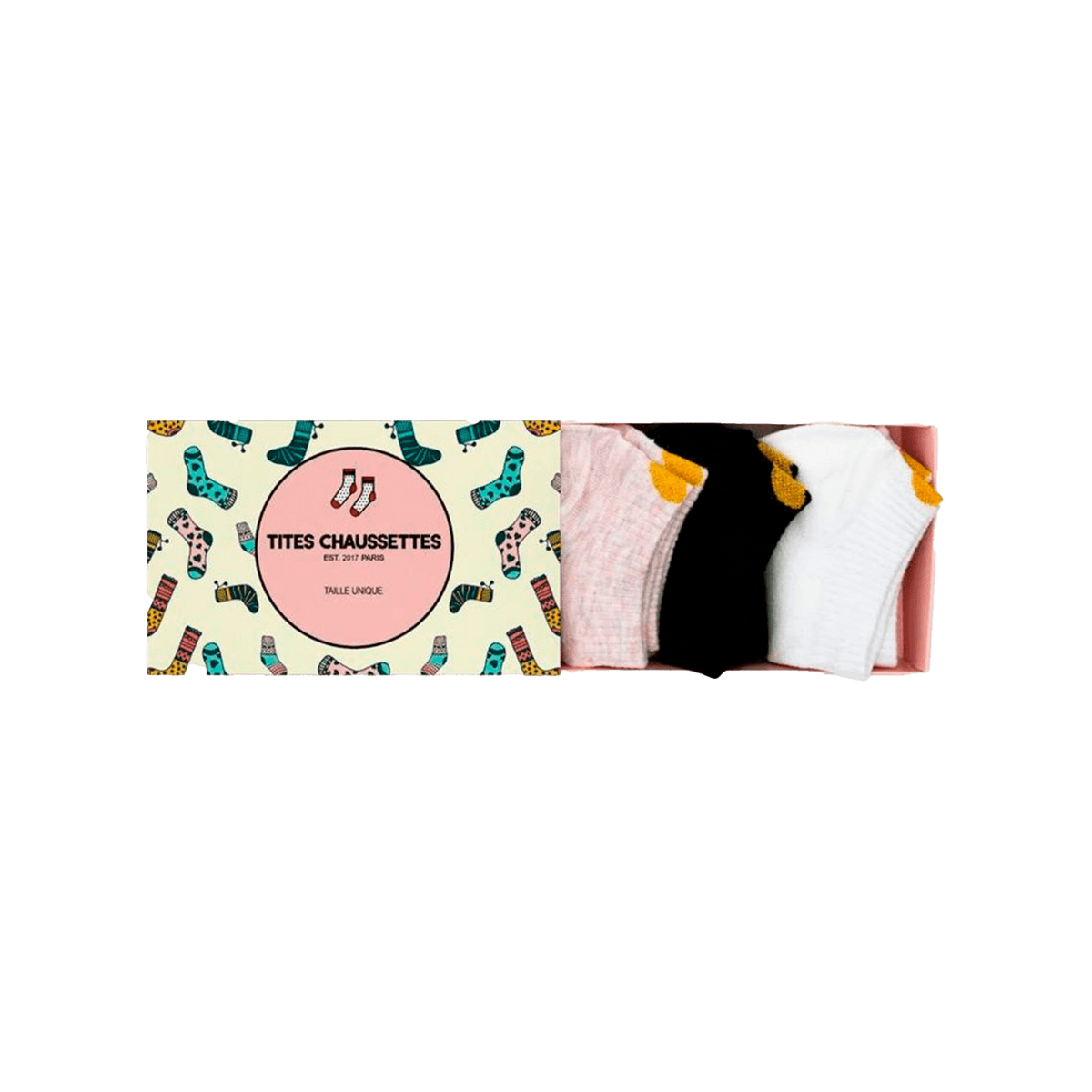 TITES CHAUSSETTES Chaussettes Coffret cœur dore Multicolore