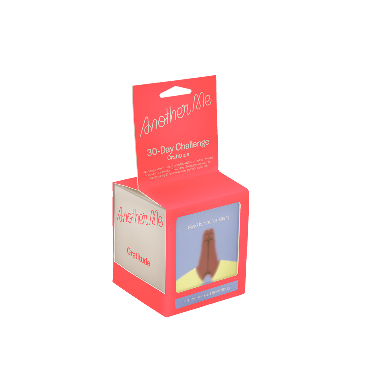 DOIY Jeu défi 30 jours gratitude Rouge