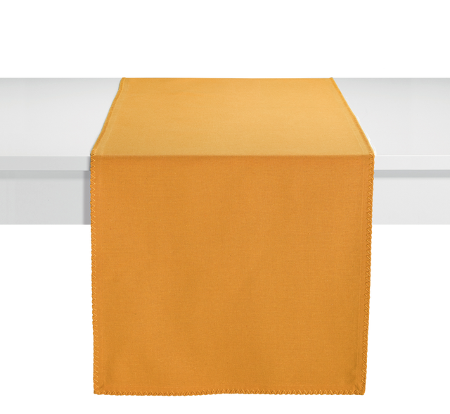 WINKLER Chemin de table DELIA jaune safran 45 x 170 cm