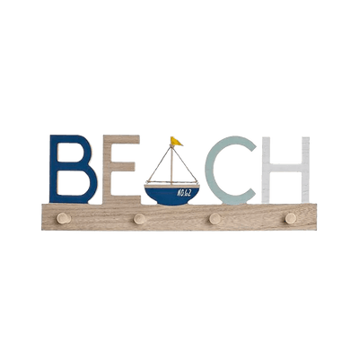 Patère Belle-ile Brun et bleu