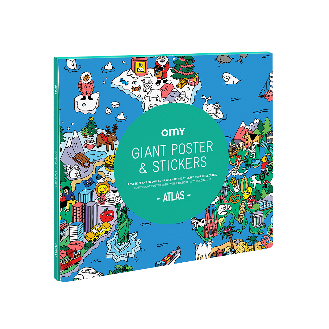 OMY Coloriage Atlas Bleu