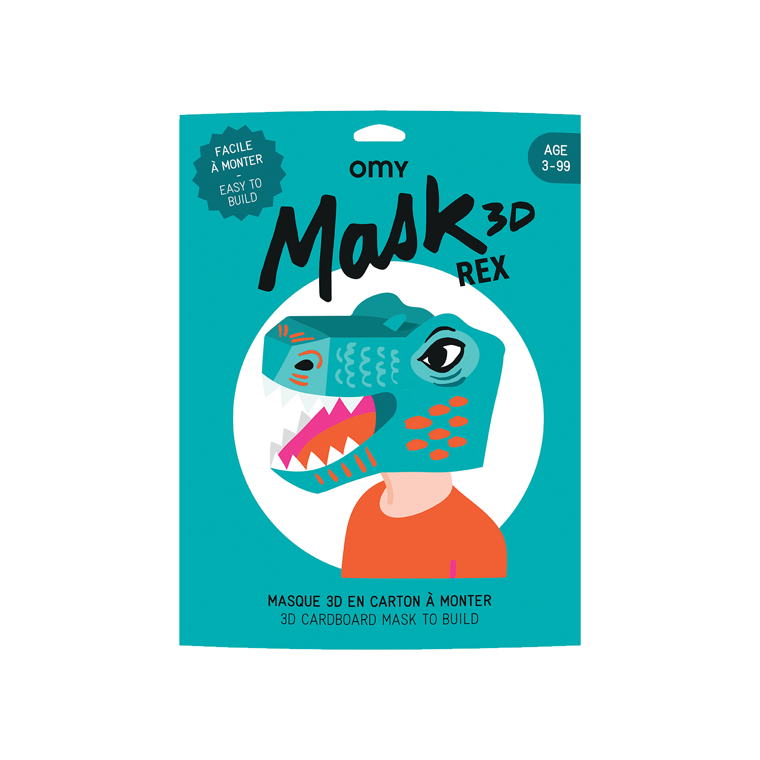 OMY Déguisement 3d masque - rex