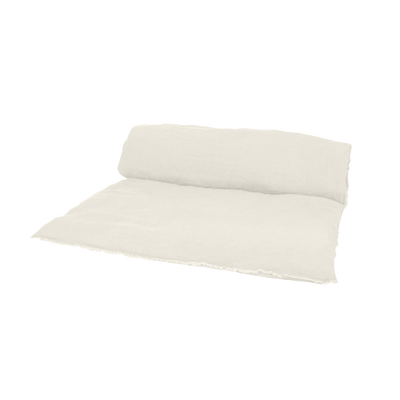 HAOMY Housse d'édredon Viti Ivoire