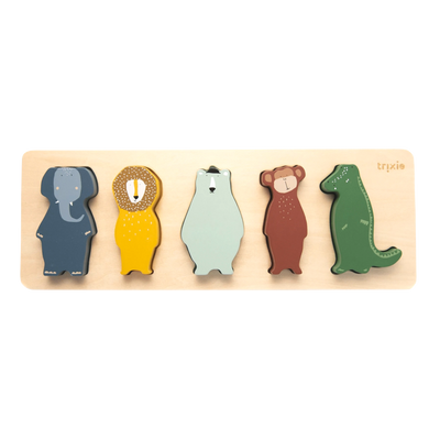 TRIXIE BABY Puzzle Animaux Multicolore