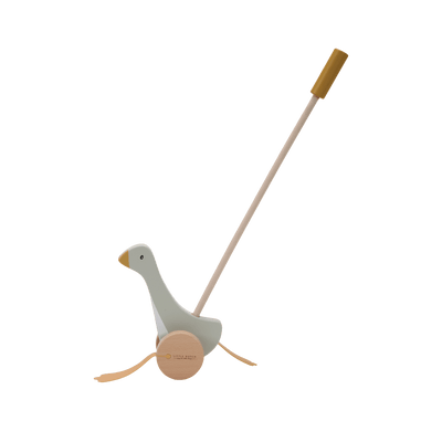 LITTLE DUTCH Jeu d'éveil Bâton poussoir little goose Beige