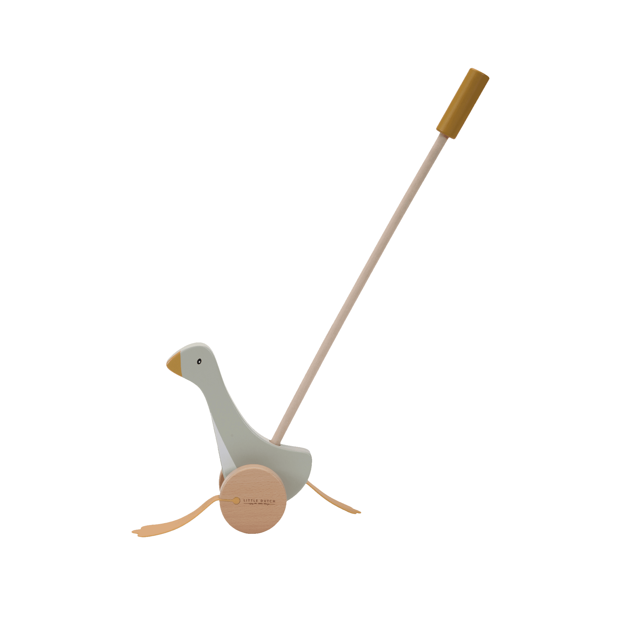 LITTLE DUTCH Jeu d'éveil Bâton poussoir little goose Beige