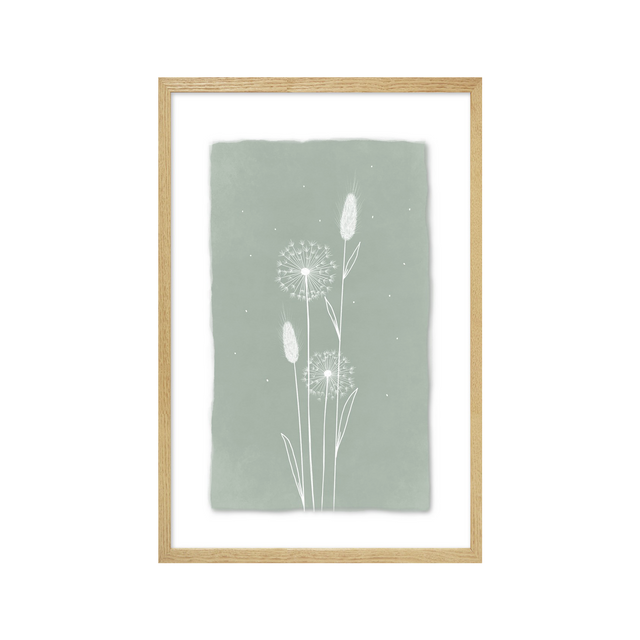 4MURS Image sous verre DOUCE CAMPAGNE GRAMINEES 20 x 30 cm