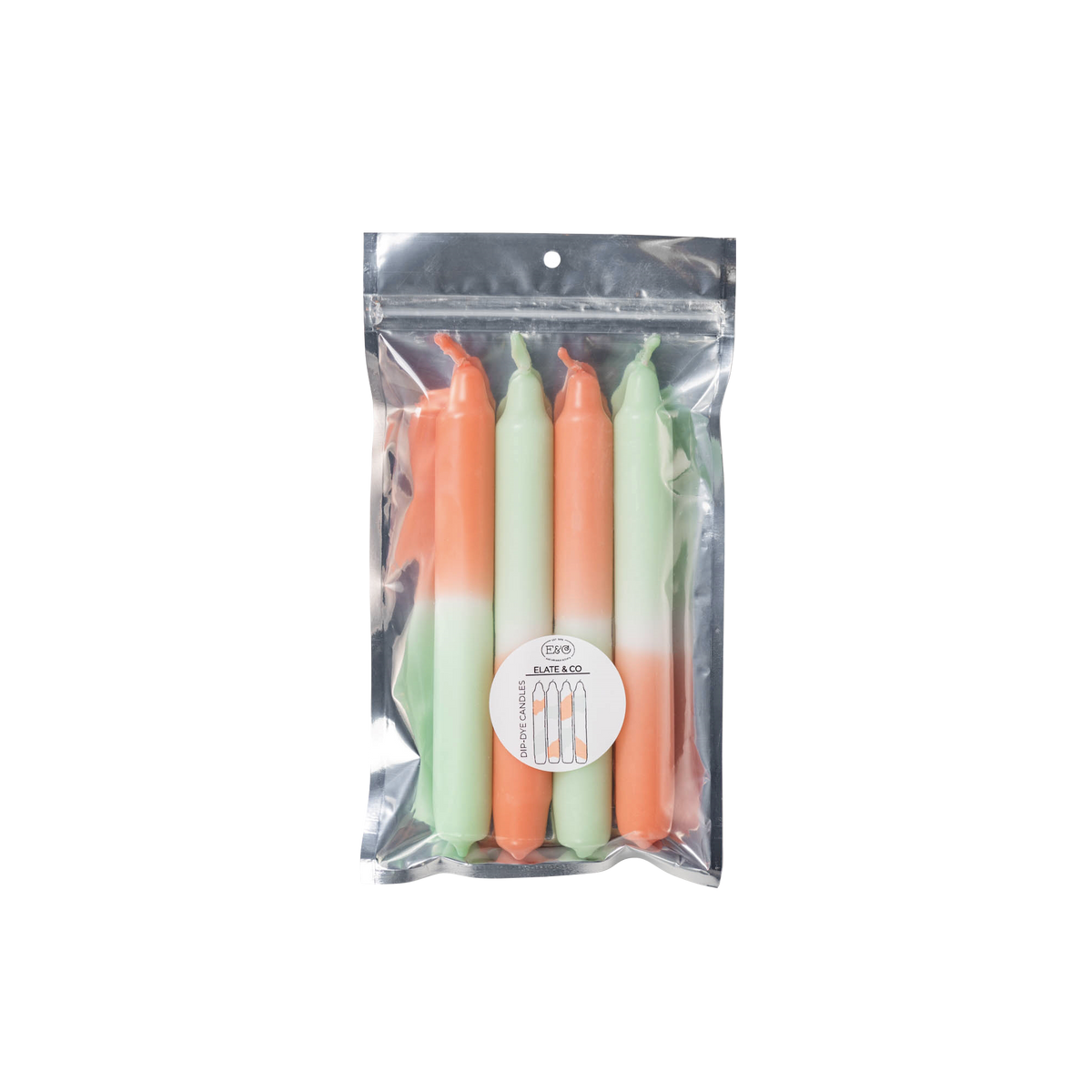 ELATE & CO Bougie Dip dye Multicolore