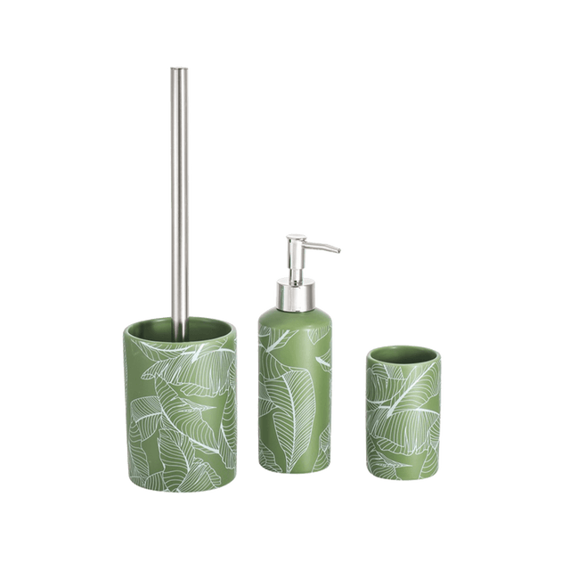 Set salle de bain VERDURE coloris vert
