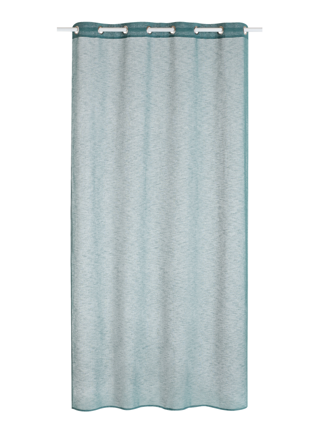 Voilage LILOU coloris bleu canard 140 x 260 cm