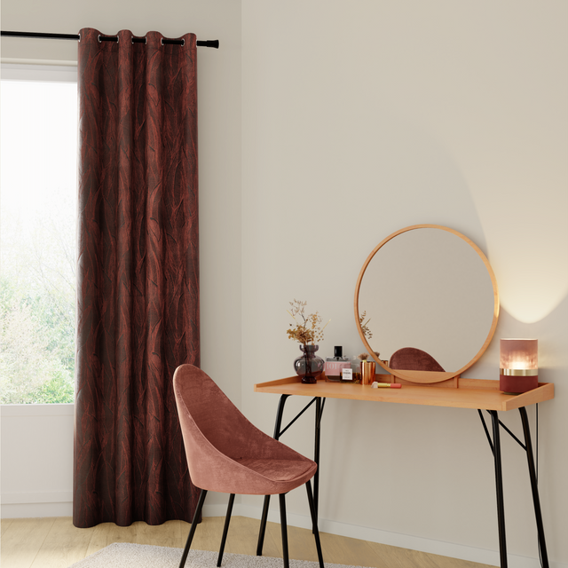 Rideau KENTIA coloris cuivre 140 x 260 cm