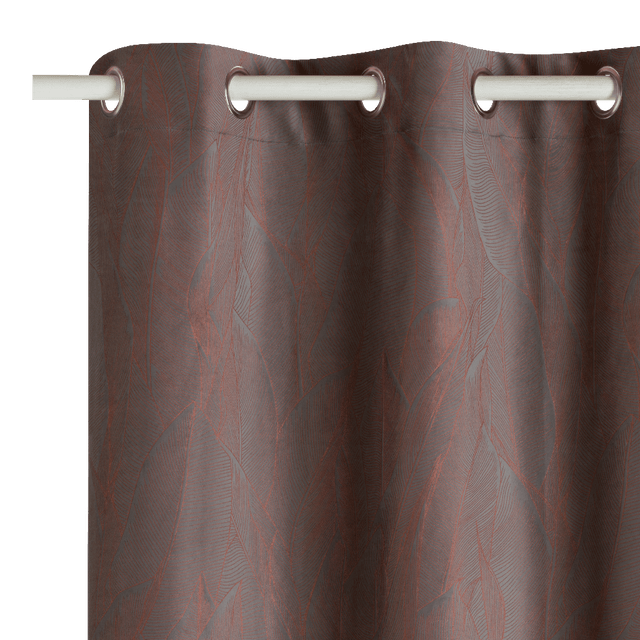 Rideau KENTIA coloris cuivre 140 x 260 cm