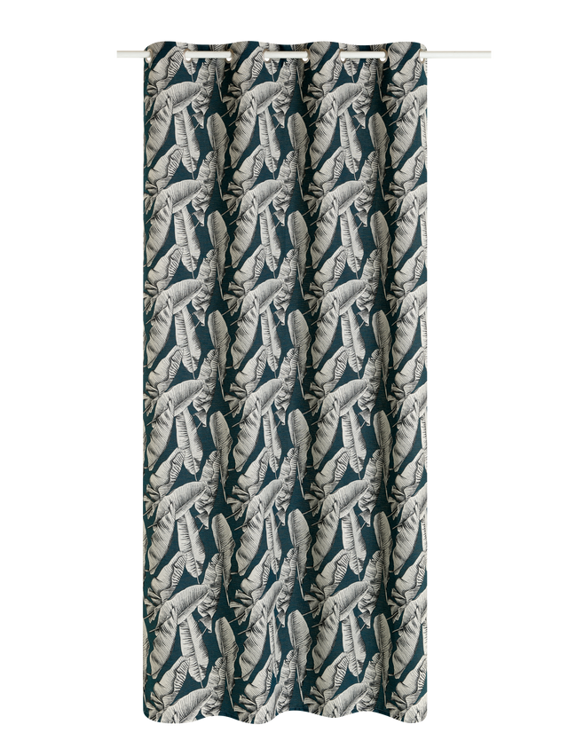 Rideau YAHO coloris bleu paon 140 x 260 cm