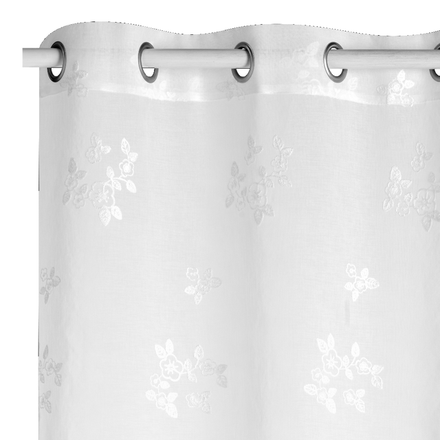 Voilage SCHAB coloris ivoire 140 x 240 cm