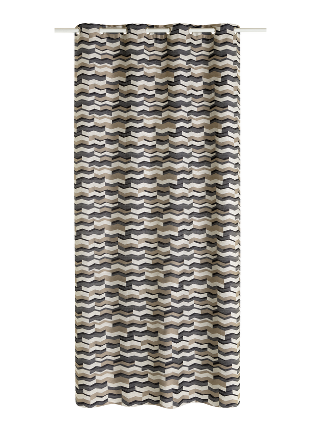 Rideau AKITA coloris noir 140 x 260 cm