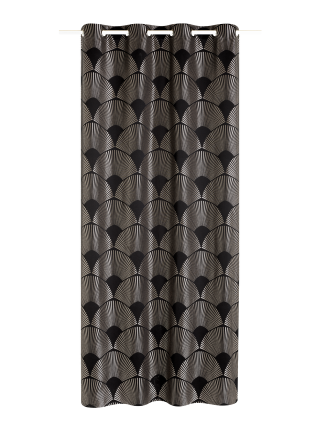 Rideau LALIK coloris noir 140 x 260 cm