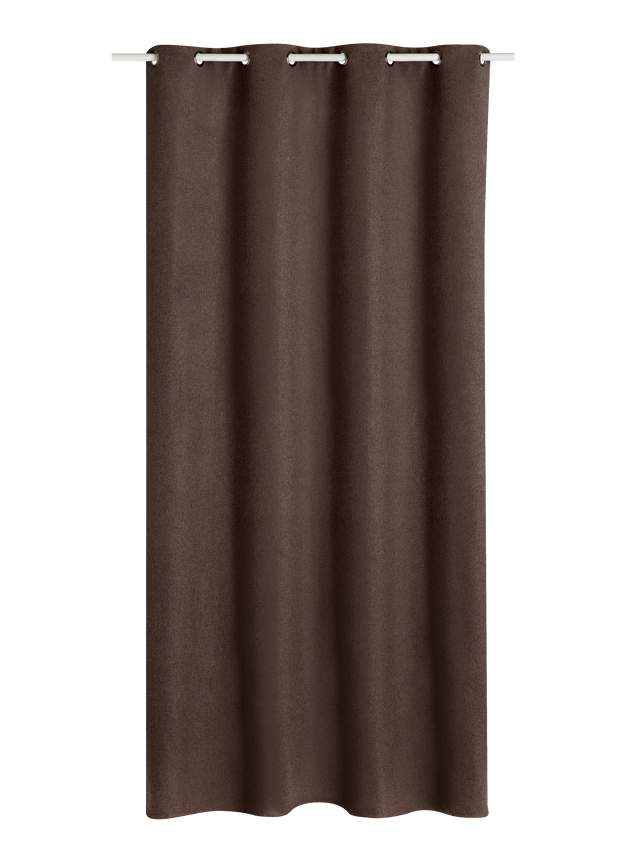 Rideau thermique ANDREA coloris brun 140 x 260 cm