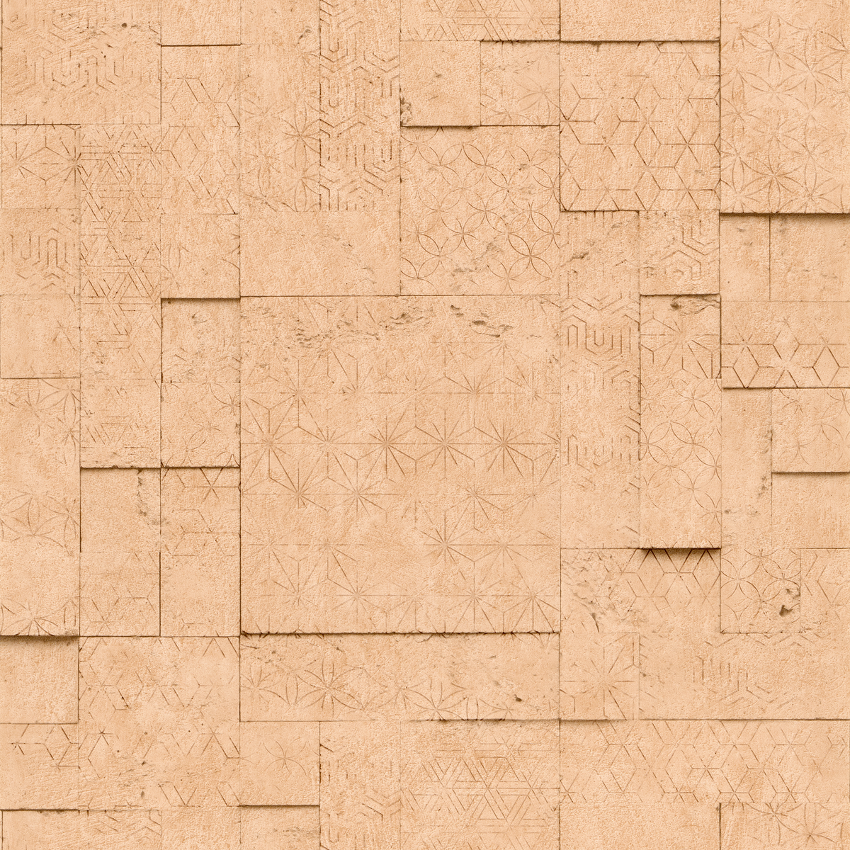 4MURS Papier peint intissé Assah Terracotta