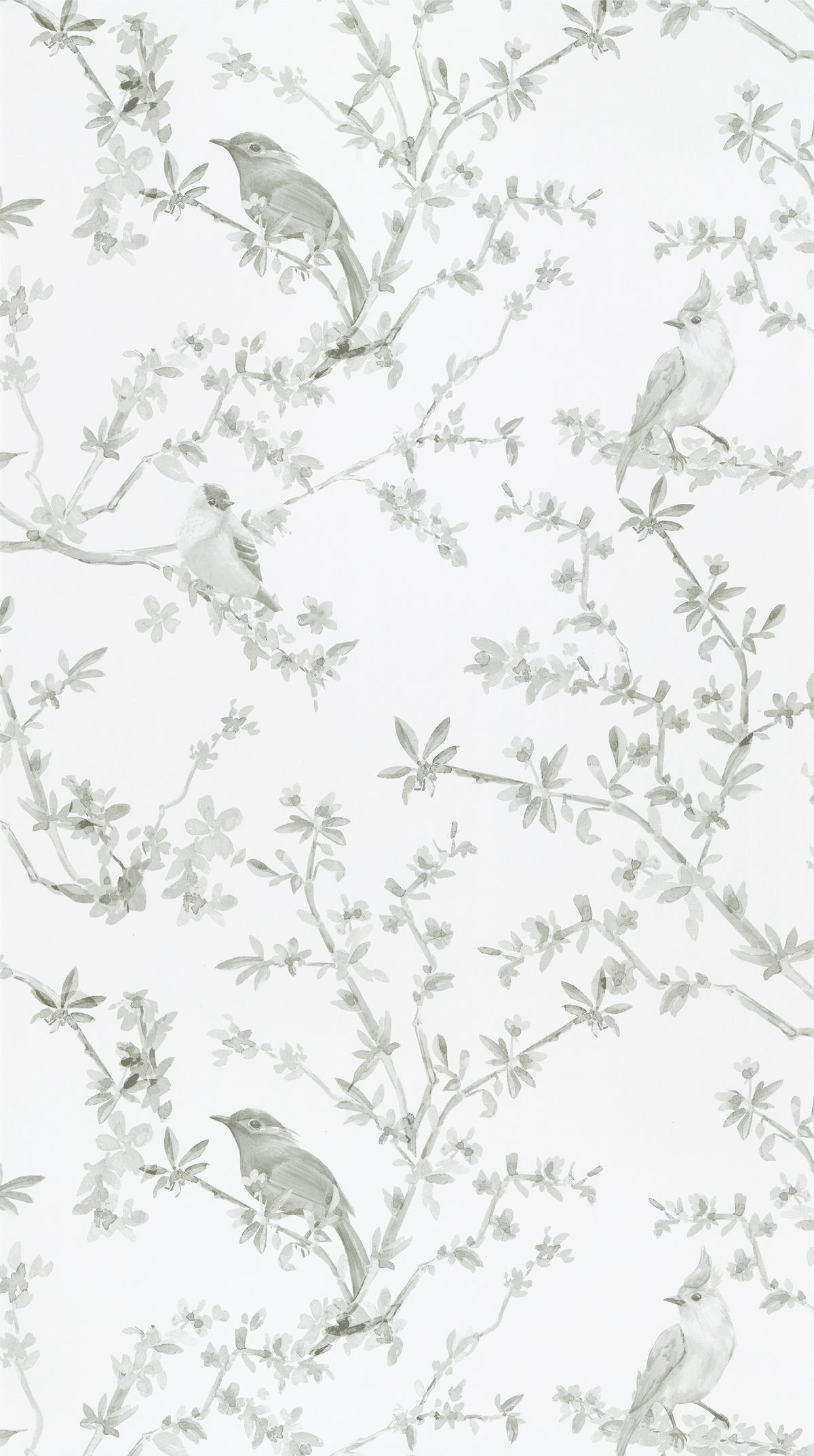 Papier peint intissé Faustine Vert de gris