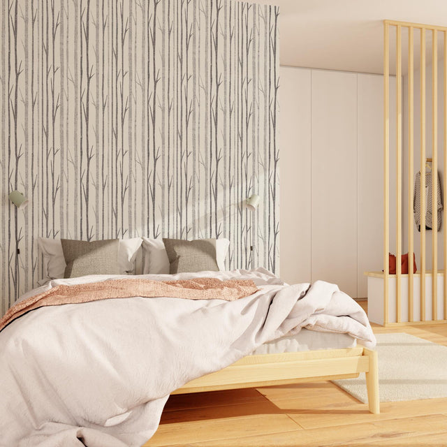 4MURS Papier peint intissé YELNA coloris anthracite