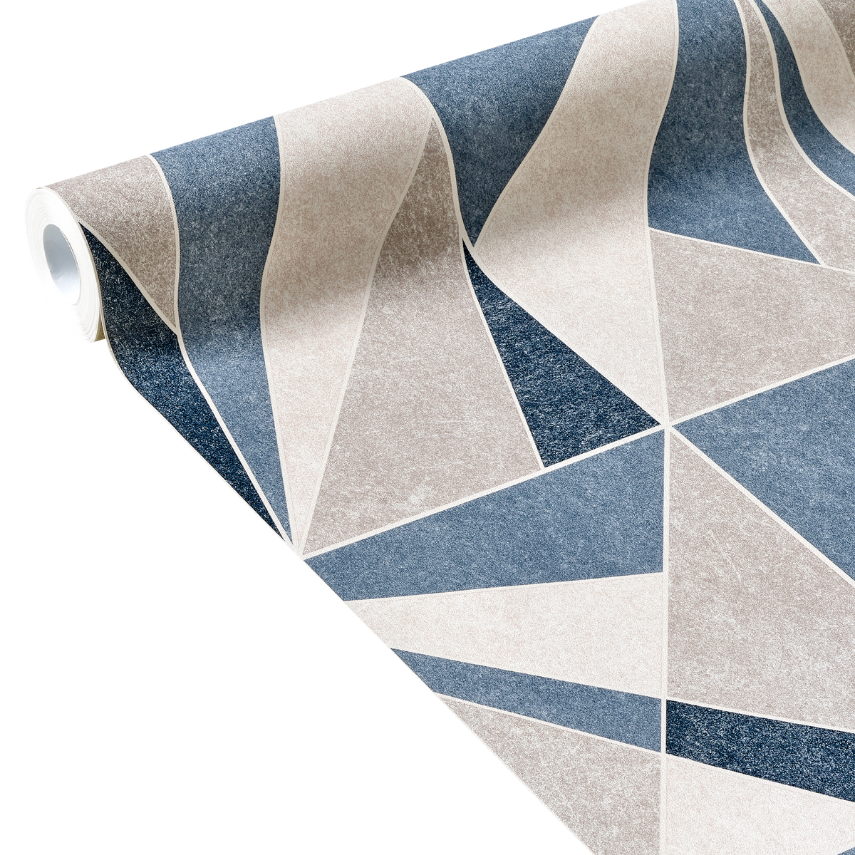 4MURS Papier peint intissé Davenport Bleu grisé