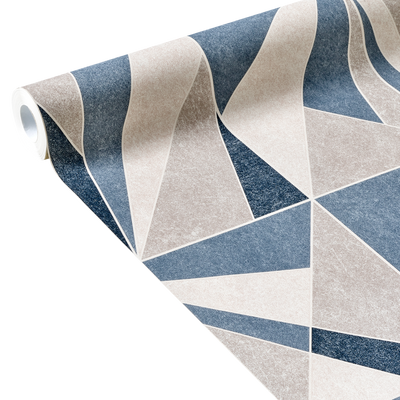 4MURS Papier peint intissé Davenport Bleu grisé