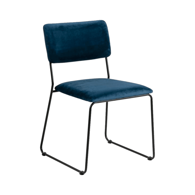 Chaise CORNELIA coloris bleu nuit