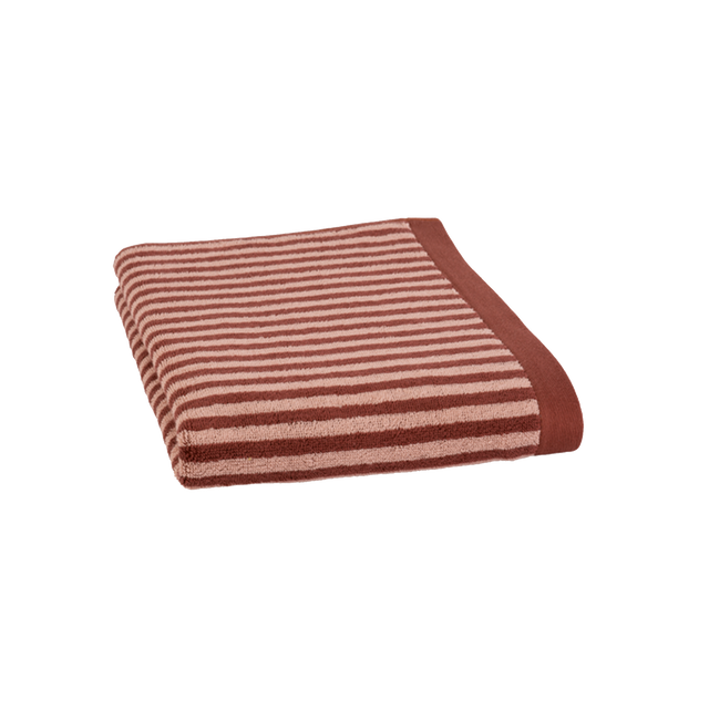 Drap de douche RAFAELA coloris bordeaux 70 x 140 cm