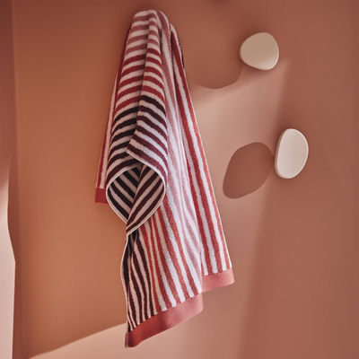 Serviette éponge Luiza Bordeaux