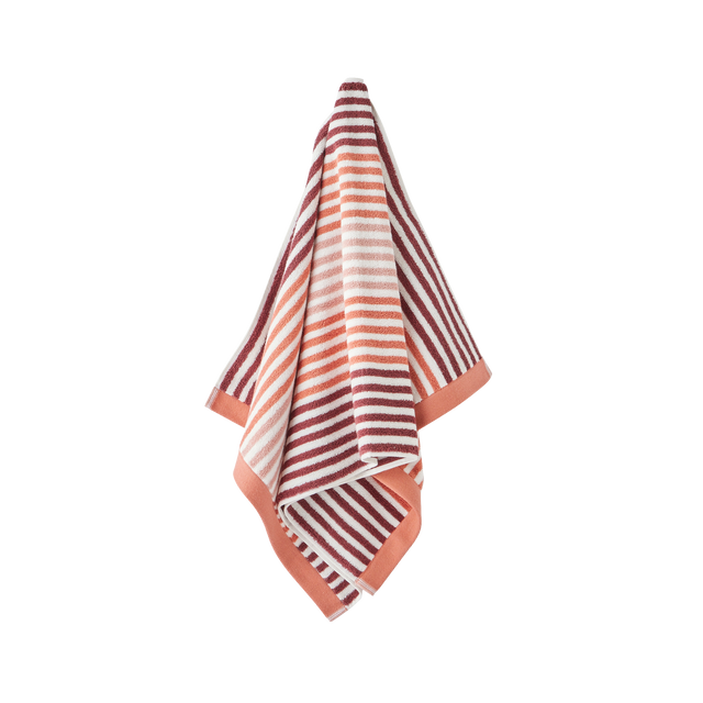 Serviette éponge LUIZA coloris bordeaux 50 x 100 cm