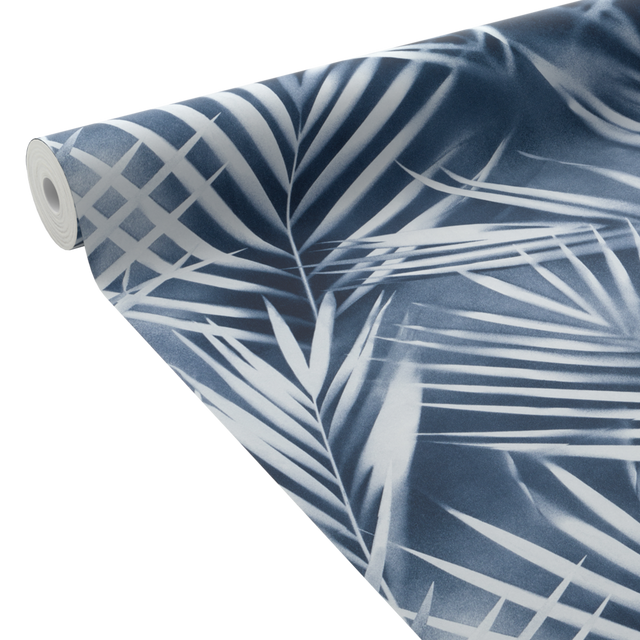 Papier peint intissé AMARA coloris bleu marine