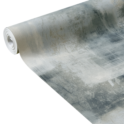 Papier peint intissé Claptown Gris béton bleuté