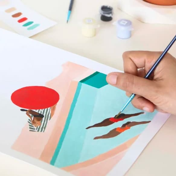 LA PETITE ÉPICERIE Peinture par numéros St barthelemy Multicolore