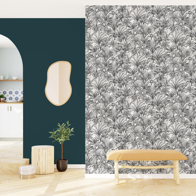 Papier peint intissé JEBHA coloris anthracite