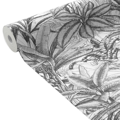 Papier peint intissé Jebha Anthracite