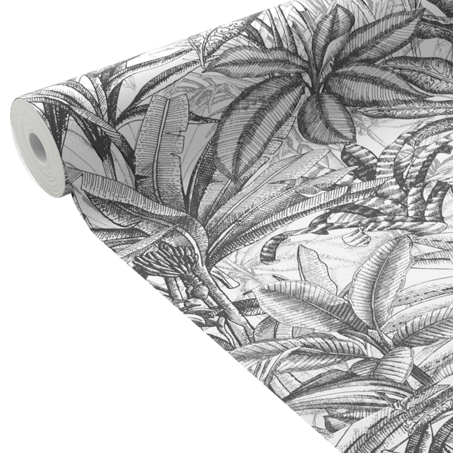 Papier peint intissé JEBHA coloris anthracite