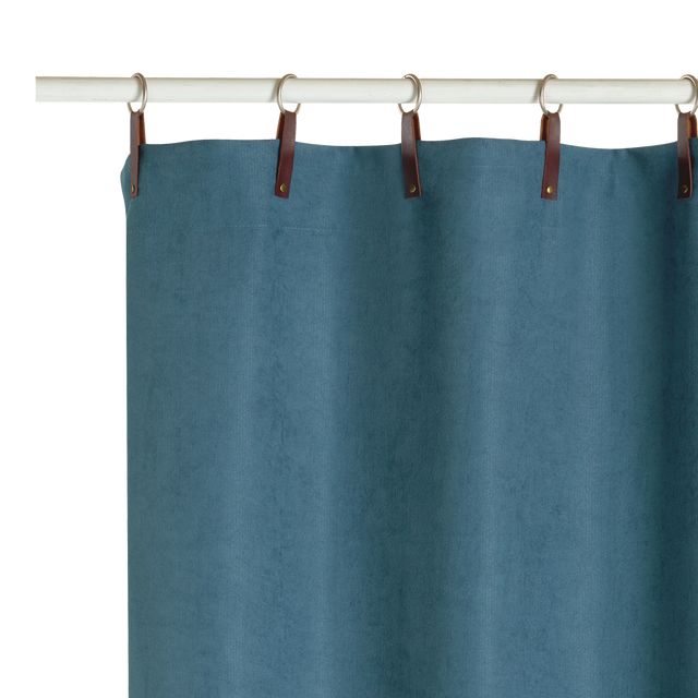 Rideau MOODY coloris bleu mineral 140 x 260 cm