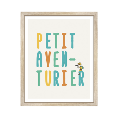 4MURS Tableau Petit aventurier Multicolore