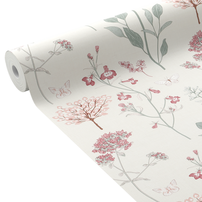 Papier peint intissé Louise Vert de gris