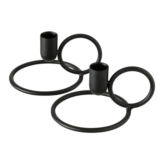 Bougeoir KANDY coloris noir