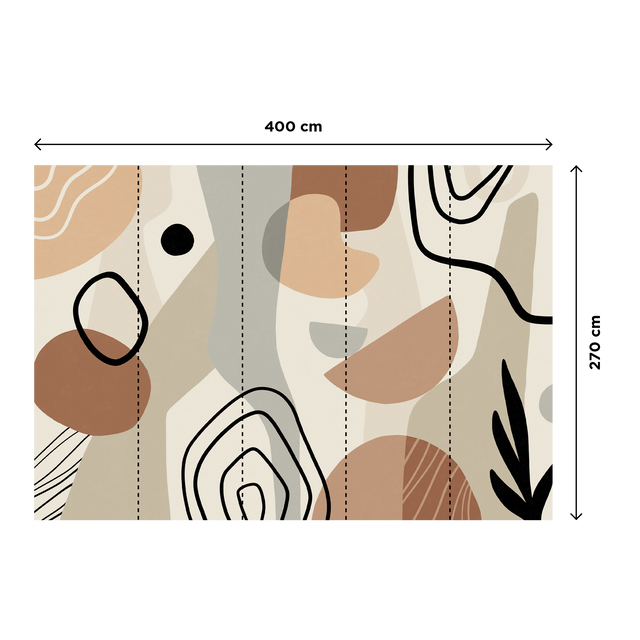 4MURS Papier peint panoramique XL FORM ART 400 x 270 cm