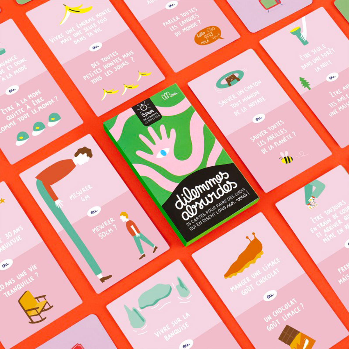 MINUS Jeu de discussion Dilemmes absurdes Vert