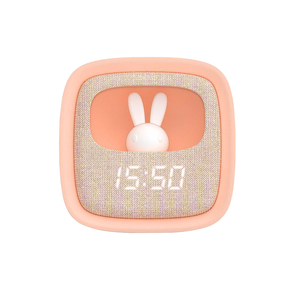 Réveil Mob billy clock veilleuse lapin Rose