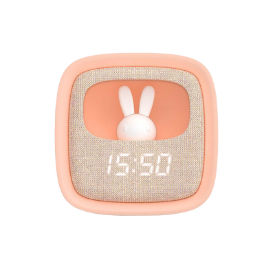 Réveil Mob billy clock veilleuse lapin Rose