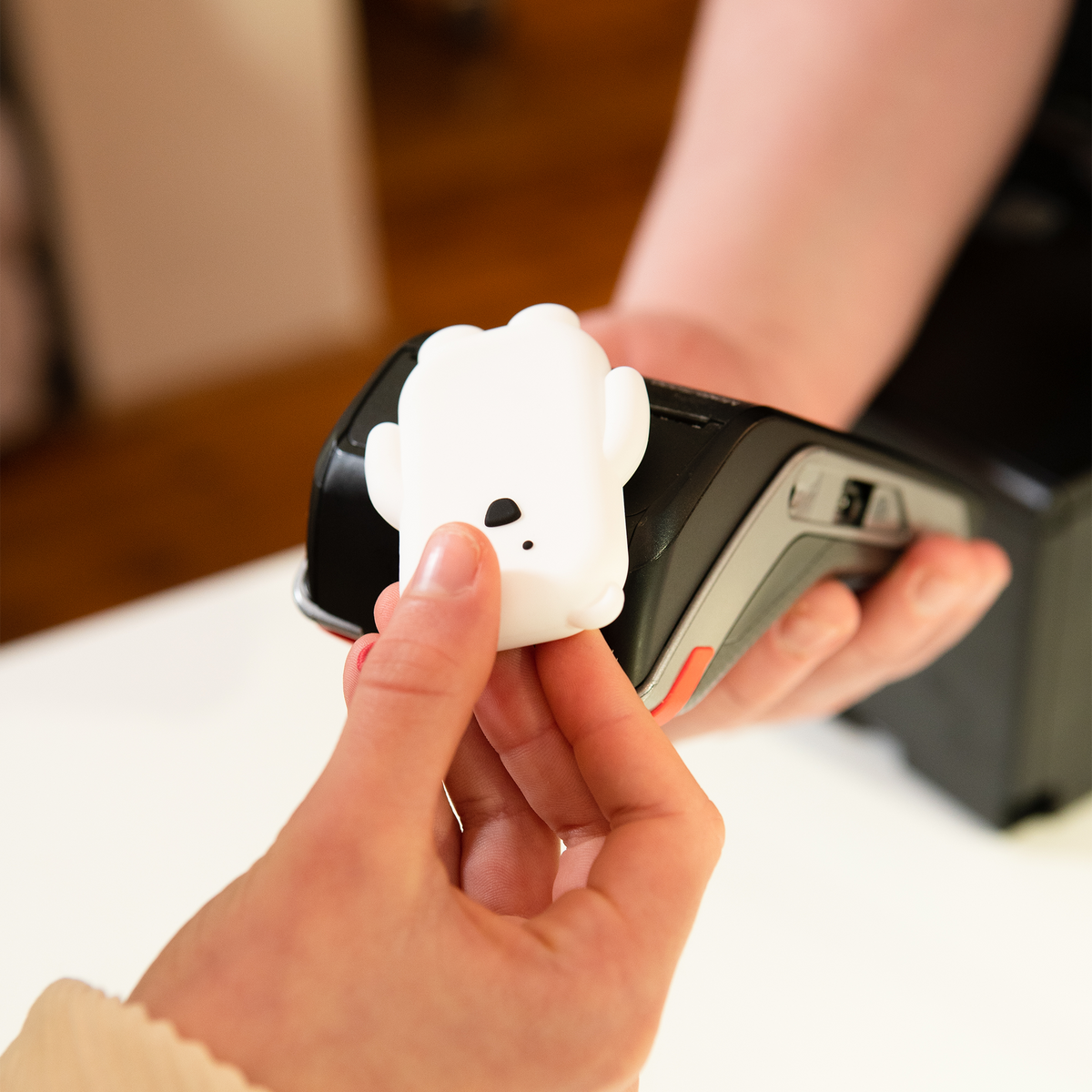 MONEY WALKIE Objet connecté Money walkie ours Blanc