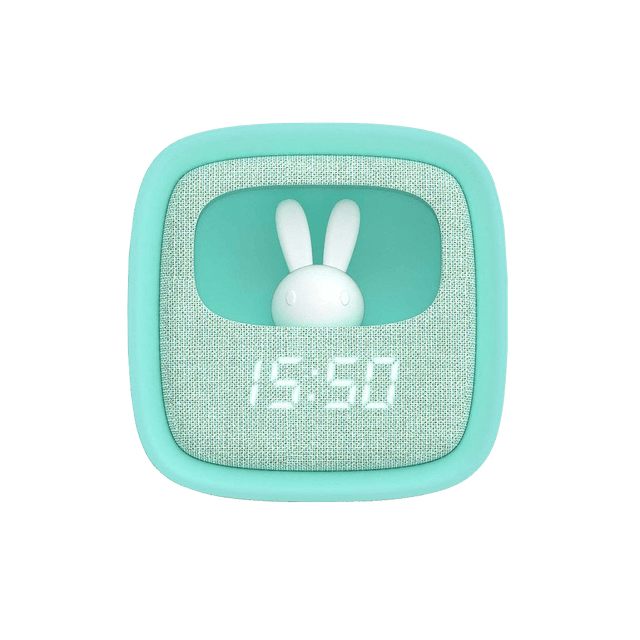 Réveil MOB BILLY CLOCK VEILLEUSE LAPIN coloris bleu