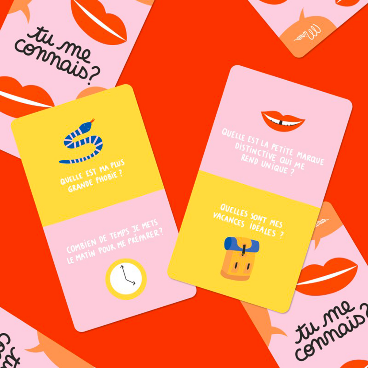 MINUS Jeu de discussion Tu me connais ? Rose